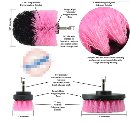 M10 Drill Scrubber Brush Attachment 230g 1