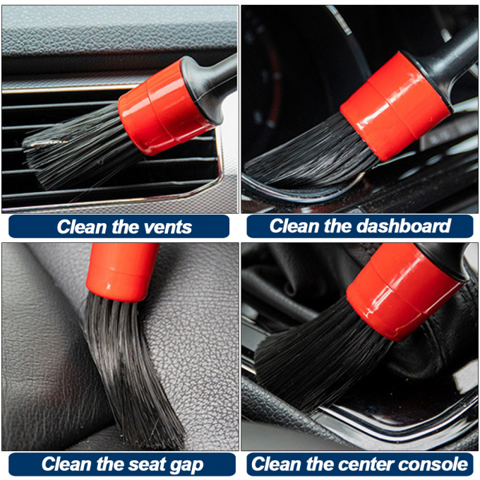 15cm Extension 5Pcs Car Cleaning Brush Kit Detailing Washing 2