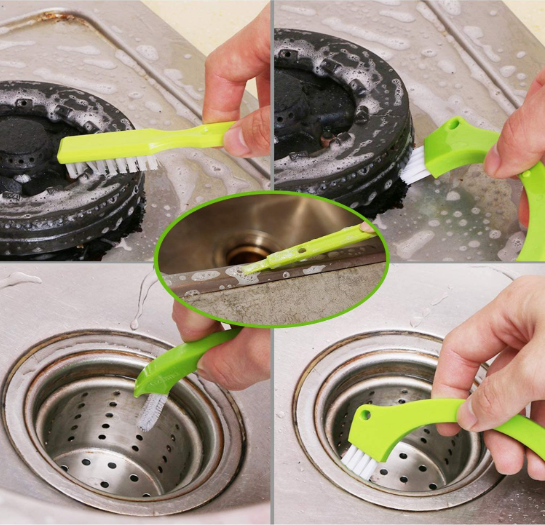 14cm Ergonomic Tile Scrubber Brush Set 6pcs With Nylon Bristle 1