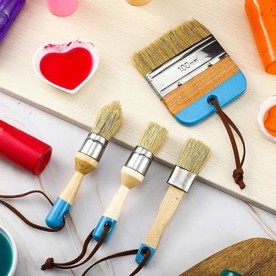 4.5in Stencil Chalk Paint Brush Set 3Pcs