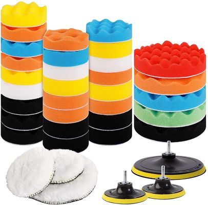 39Pcs Buffing Polishing Pads 7.62cm Adapter Car Auto Polisher Pads ‎9.6 Ounces