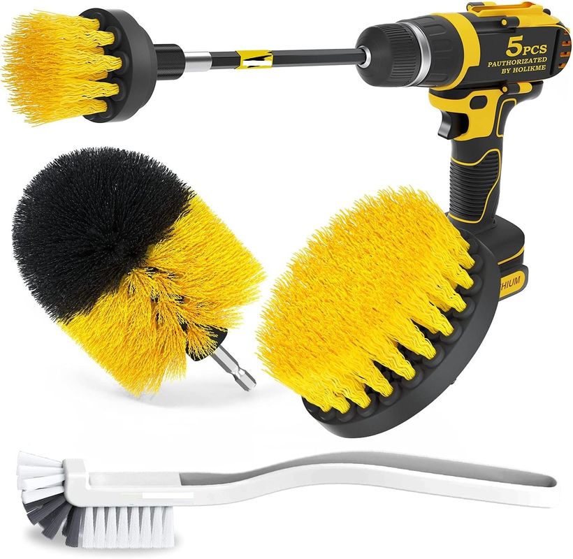 buy 5 Pieces 10cm Cordless Drill Scrub Brush Attachment Polypropylene Wire online manufacturer