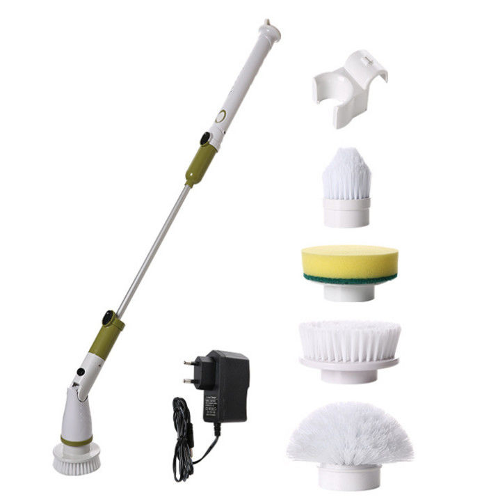 buy 2150mah Electric Spin Scrubber Cleaning Brush 3.65v Floor Scrubbing 3 Replaceable Heads online manufacturer