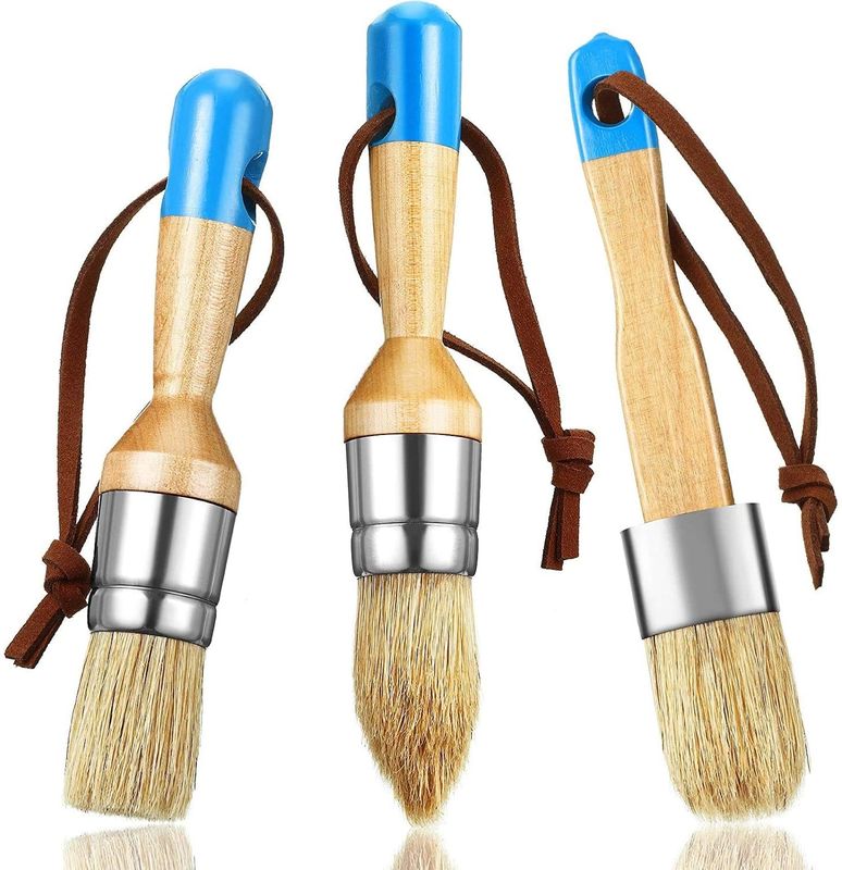 buy 2in Round Chalk Paint Brush Set 3pcs For Wood Furniture Home Decor online manufacturer