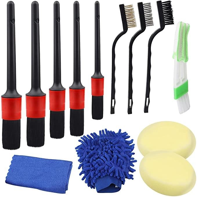 buy Polypropylene Car Detailing Brush Set 5pcs For Interior And Exterior online manufacturer