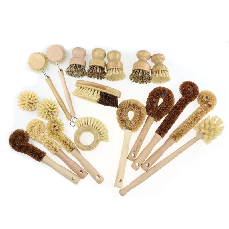 buy 6*8cm Eco Friendly Kitchen Scrub Brush Bamboo Wooden ISO9001 online manufacturer