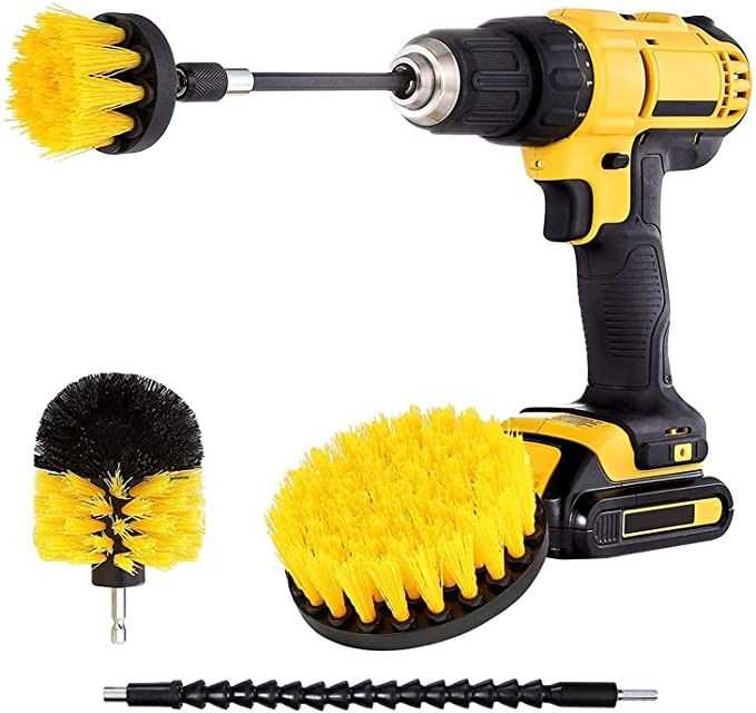 buy All Purpose Drill Brush With Extend Long Attachment For Grout，Bathroom Surfaces Tub online manufacturer