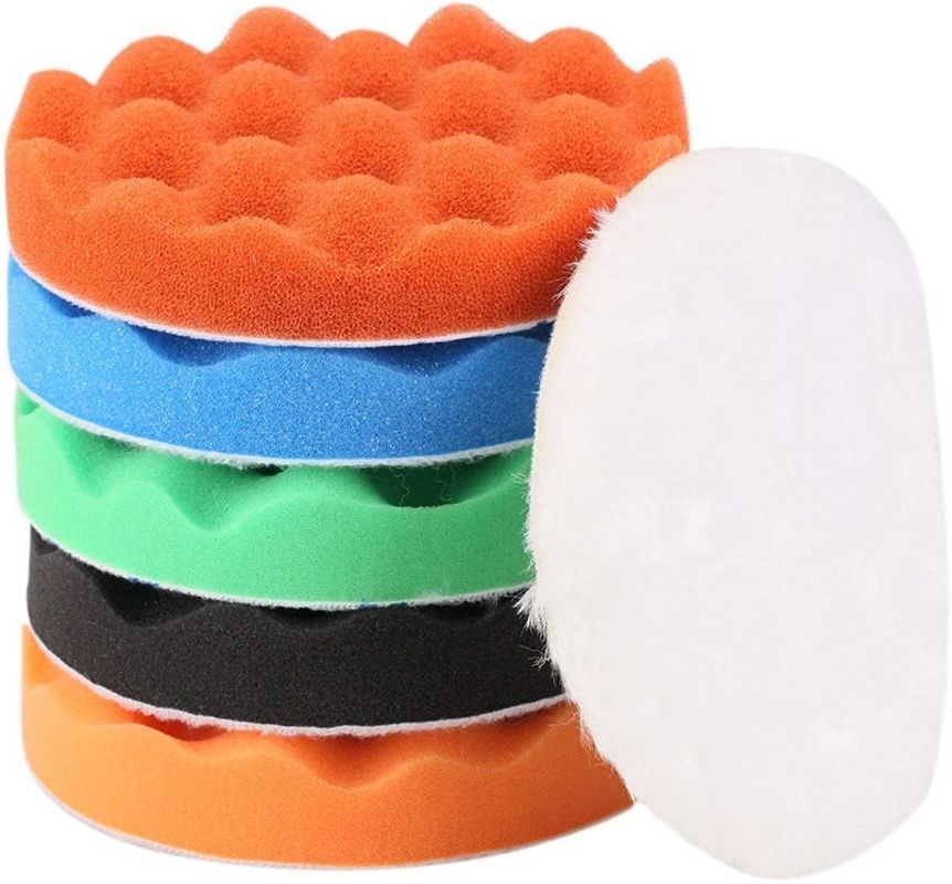 buy Rosh 6 Inch Polishing 150mm Buffing Waffle Foam Pad Kit Reusable online manufacturer