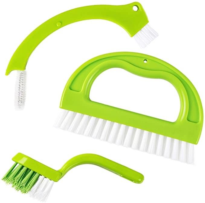 buy ABS Grout Cleaning Brush 5in Tile Joint Scrub Brush Set With Handle 3 In 1 ODM online manufacturer