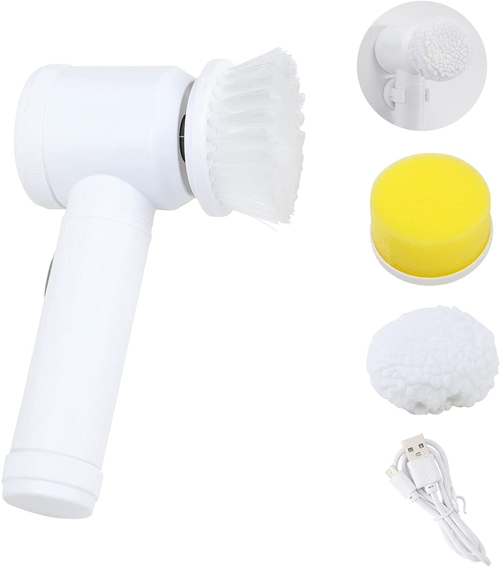 buy ABS Electric Spin Scrubber Rechargeable With 3 Brush Heads online manufacturer