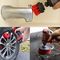 Power Scrub 3 Piece Drill Brush Set Polypropylene Nylon Red Color 3.5&quot;
