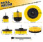 8pcs Yellow Drill Scrubber Brush for cordless screwdriver M10