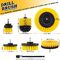 8pcs Power Drill Scrubber Brush Set Attachment 30x30 Extension Cloth Microfiber