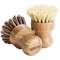 Bamboo Round 3 Packs Mini Natural Scrub Brush With Union Fiber